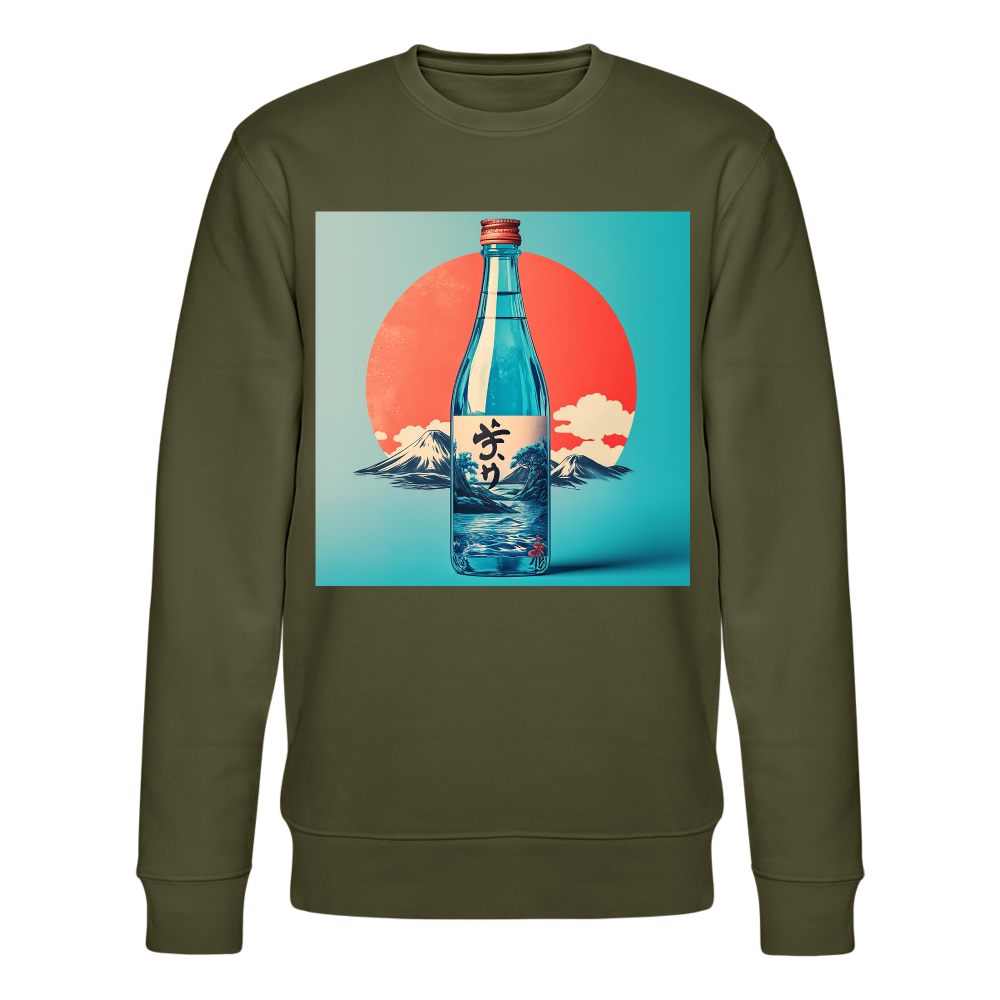 Stillhet i glas, Ekologisk sweatshirt CHANGER unisex från Stanley/Stella - kaki