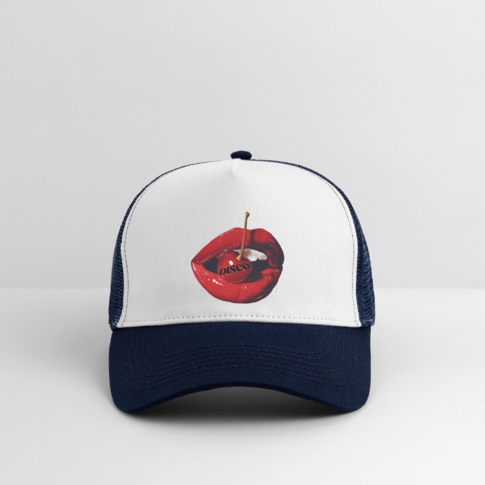 Taste of Disco, Trucker Cap - vit/marinblå