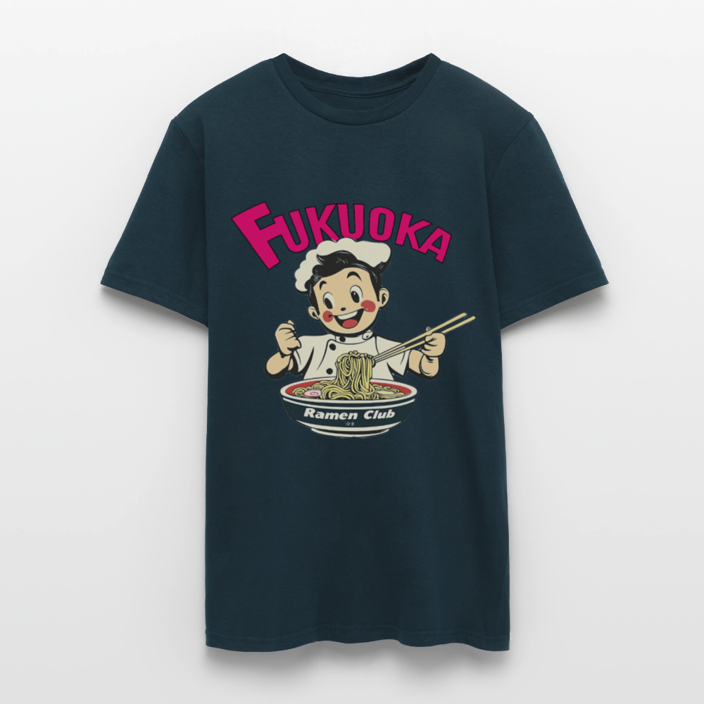 Fukuoka Ramen Club, T-shirt herr - marinblå