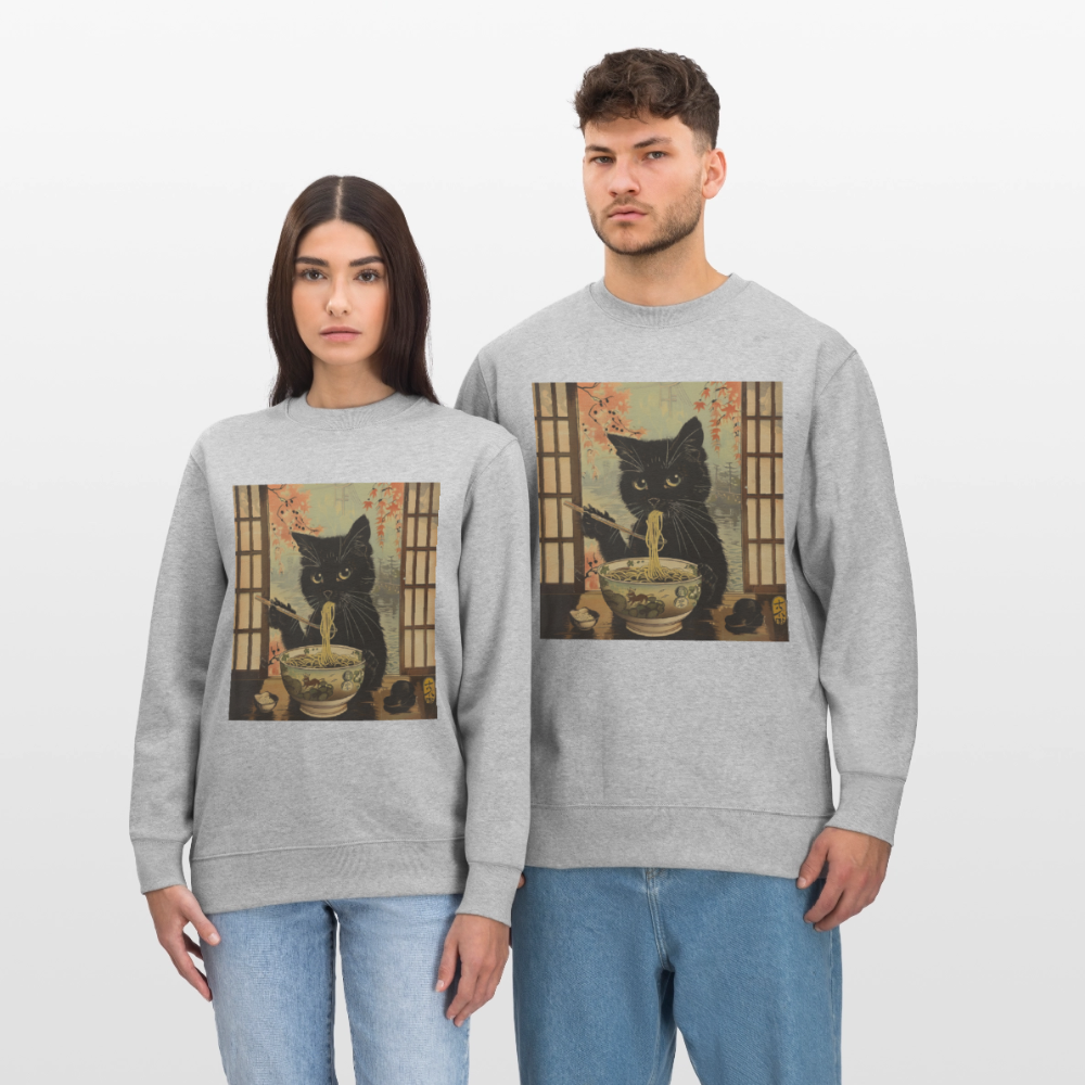 Ramenkatt, Ekologisk sweatshirt CHANGER unisex från Stanley/Stella - gråmelerad