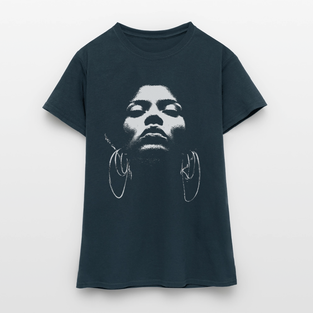 Beat Goddess, T-shirt dam - marinblå