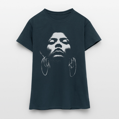 Beat Goddess, T-shirt dam - marinblå