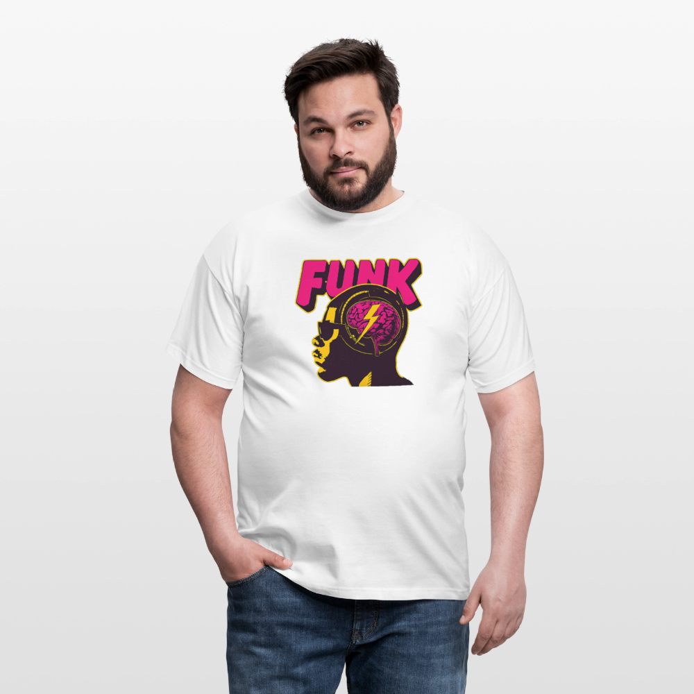 Funk Head, T-shirt herr - vit