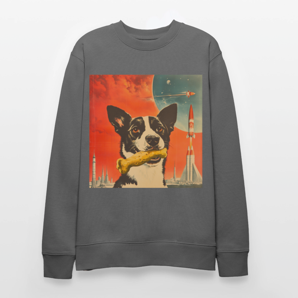 Stjärnorna Nära, Ekologisk sweatshirt CHANGER unisex från Stanley/Stella - kolgrå