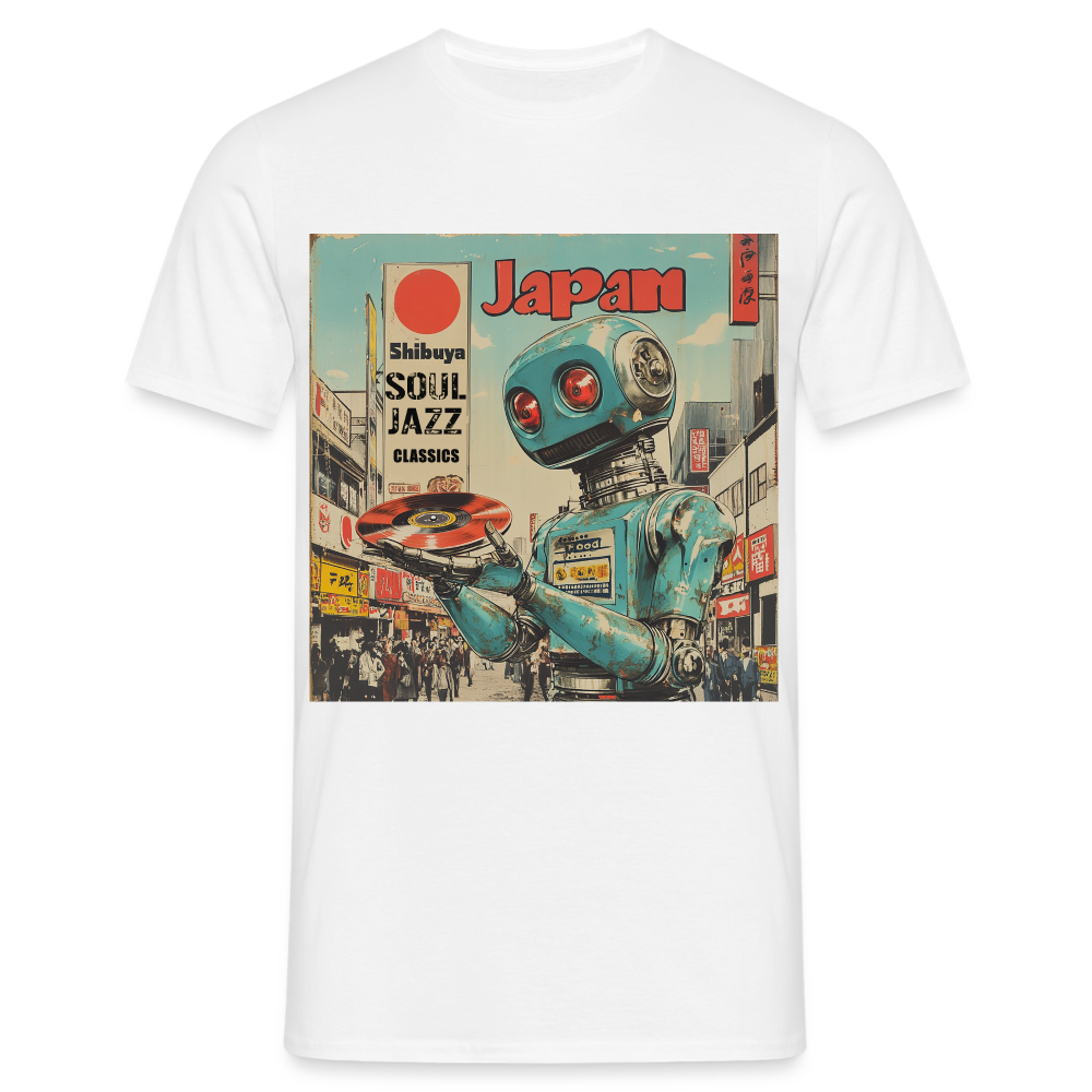 Shibuya Soul Jazz Classics, T-shirt herr - vit