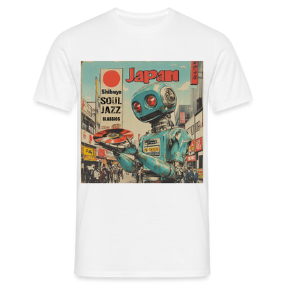 Shibuya Soul Jazz Classics, T-shirt herr - vit