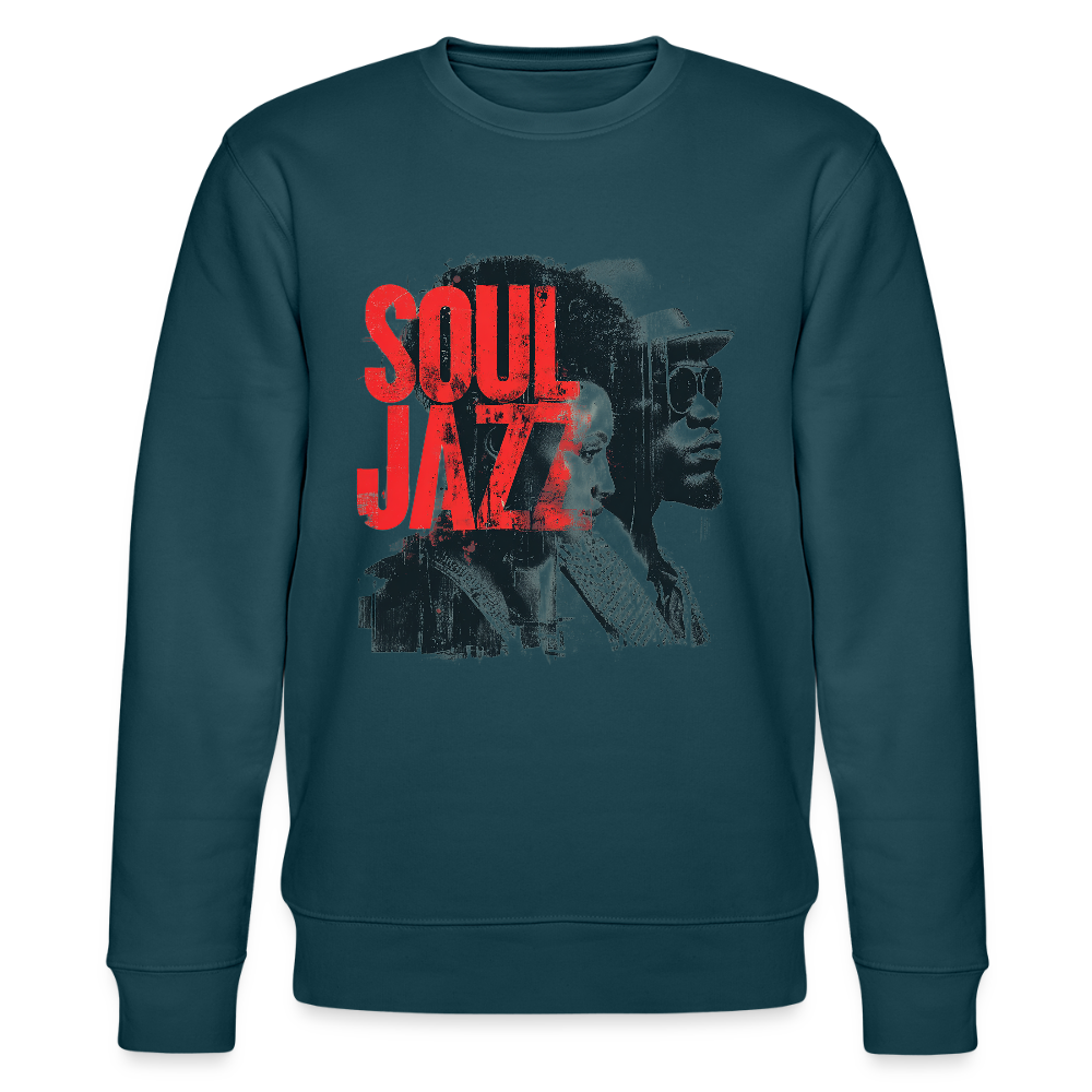The Essence of Soul Jazz, Ekologisk sweatshirt CHANGER unisex från Stanley/Stella - mörk petrol