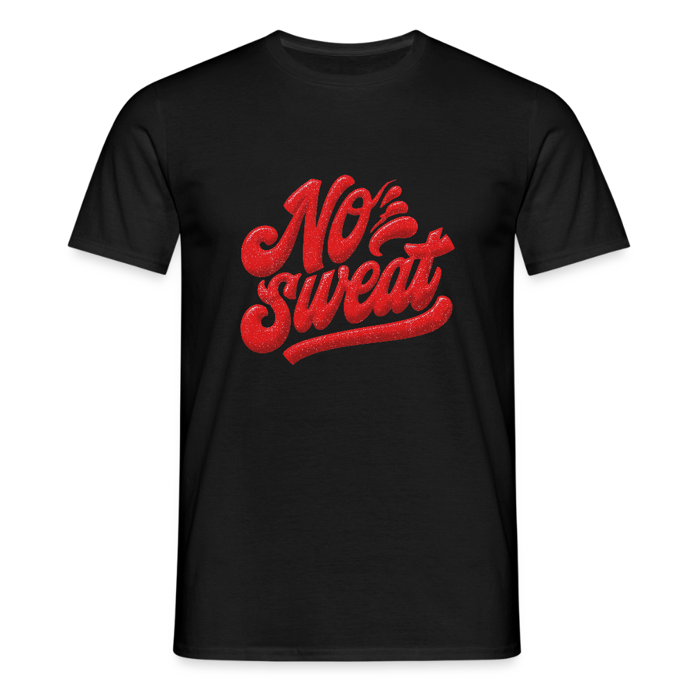 No sweat, T-shirt unisex - svart