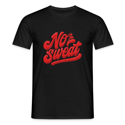 No sweat, T-shirt unisex - svart