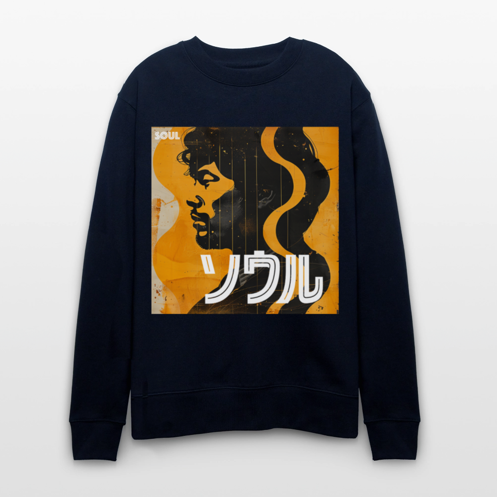 Nippon Grooves, Ekologisk sweatshirt CHANGER unisex från Stanley/Stella - marinblått