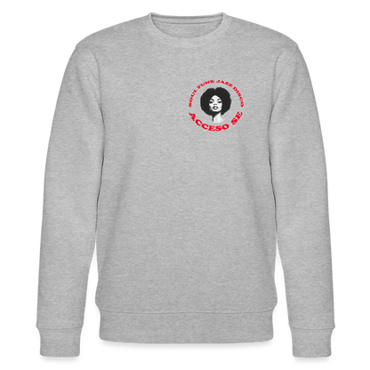 Where Music Lives – Powered by Acceso Family (small print), Ekologisk sweatshirt CHANGER unisex från Stanley/Stella - gråmelerad