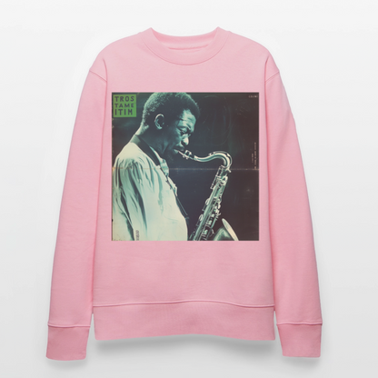 Gåtfull figur i jazzens underground, Ekologisk sweatshirt CHANGER unisex från Stanley/Stella - ljusrosa