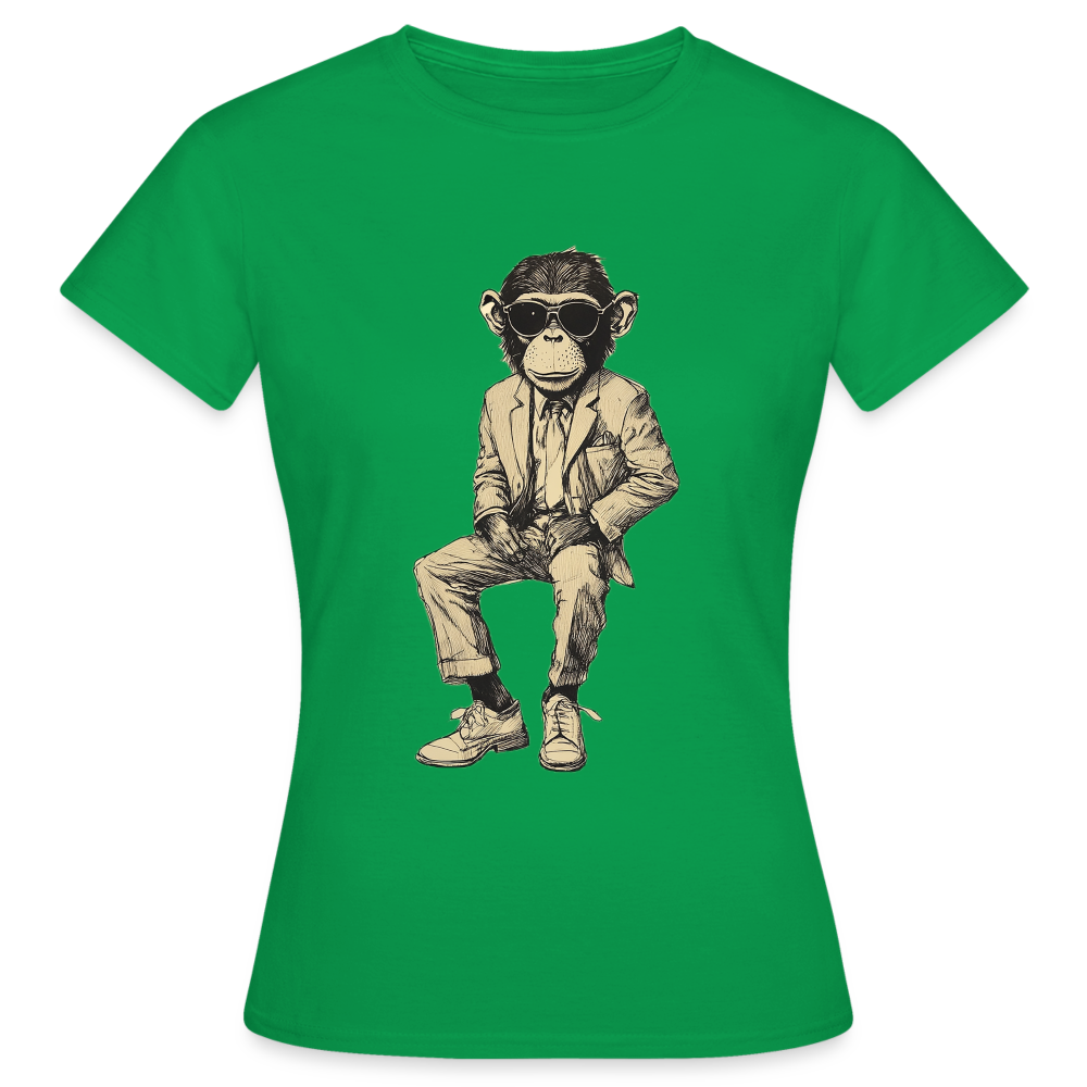 Mod Monkey, T-shirt dam - kellygrön