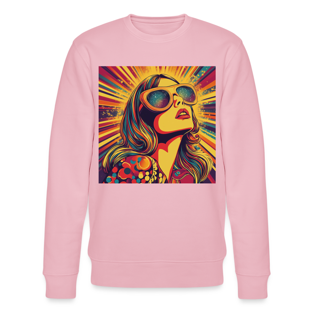 Disco Fever, Ekologisk sweatshirt CHANGER unisex från Stanley/Stella - ljusrosa