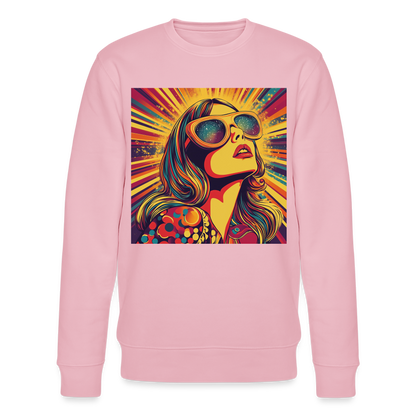 Disco Fever, Ekologisk sweatshirt CHANGER unisex från Stanley/Stella - ljusrosa