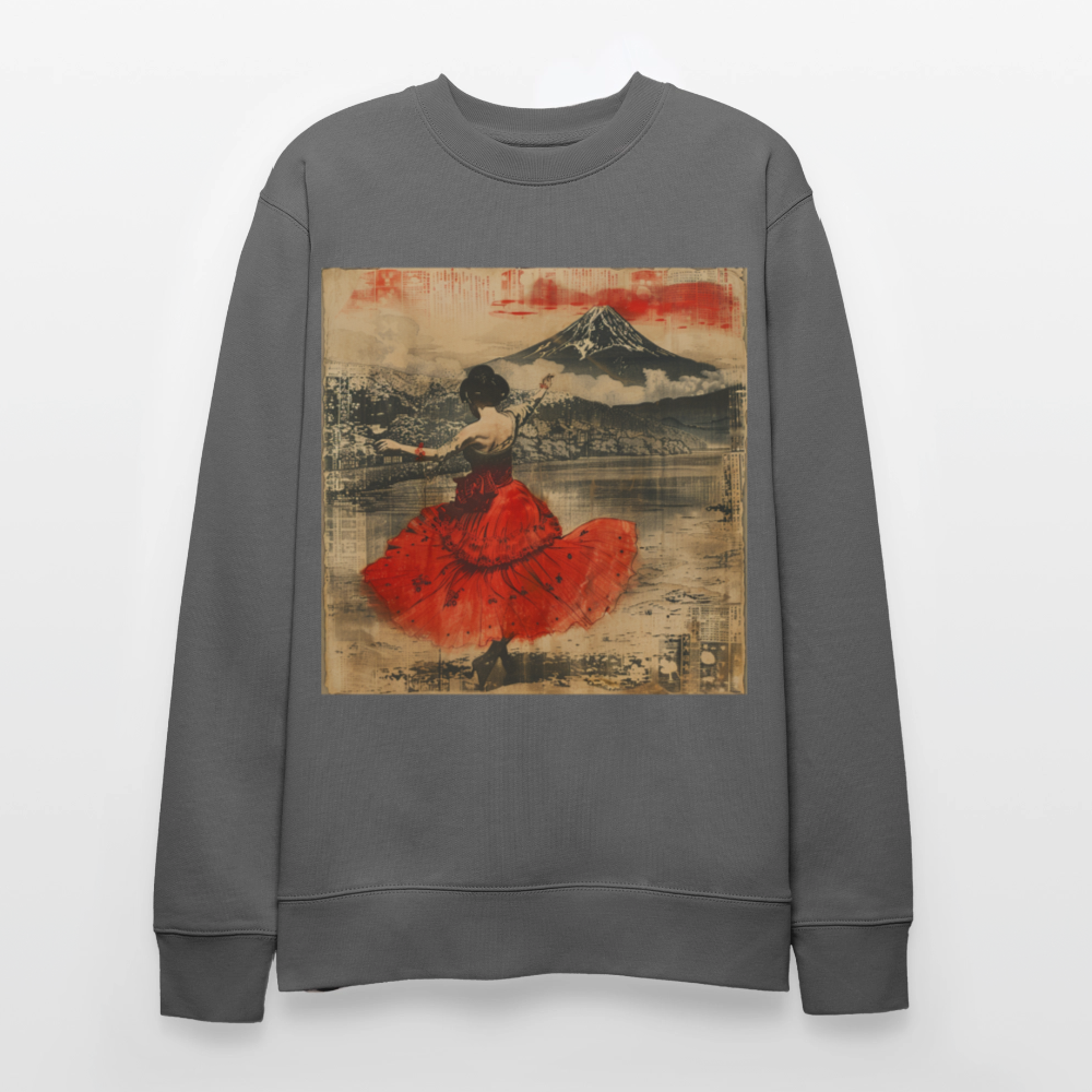 Flamenco i Solens Land, Ekologisk sweatshirt CHANGER unisex från Stanley/Stella - kolgrå