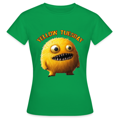 Yellow Tuesday – Funky, Not Blue, T-shirt dam - kellygrön