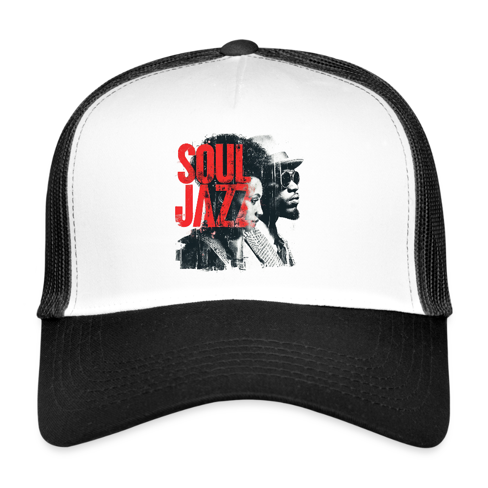 The Essence of Soul Jazz, Trucker Cap - vit/svart