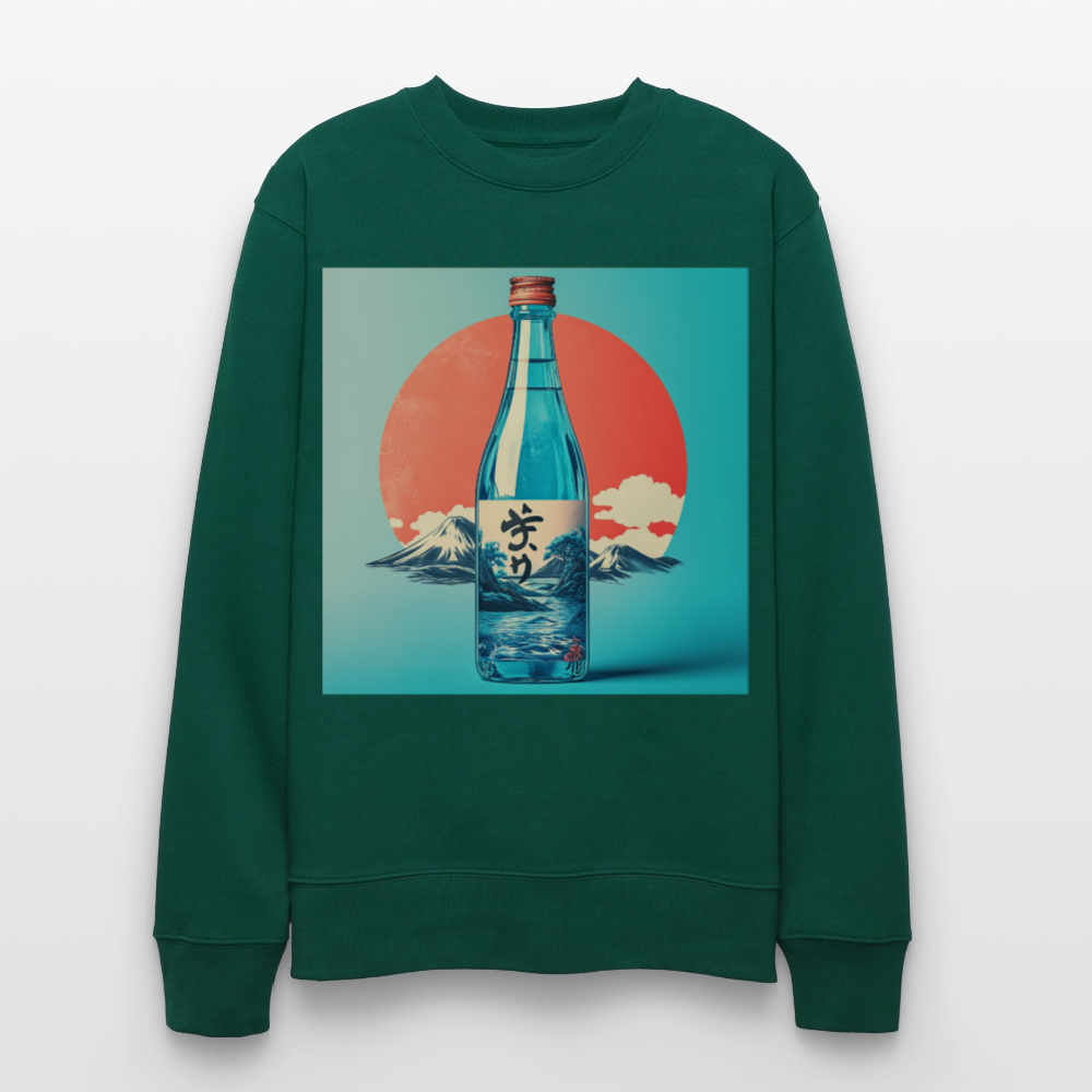 Stillhet i glas, Ekologisk sweatshirt CHANGER unisex från Stanley/Stella - skogsgrön