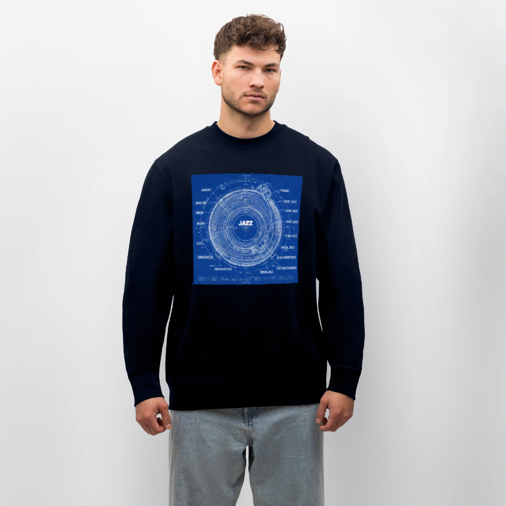 Kind of Blueprint, Ekologisk sweatshirt CHANGER unisex från Stanley/Stella - marinblått