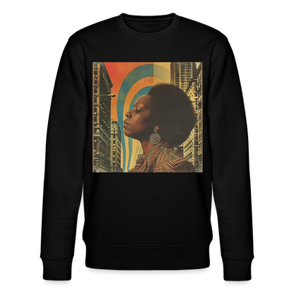 Jazz in the Moonlight, Ekologisk sweatshirt CHANGER unisex från Stanley/Stella - svart