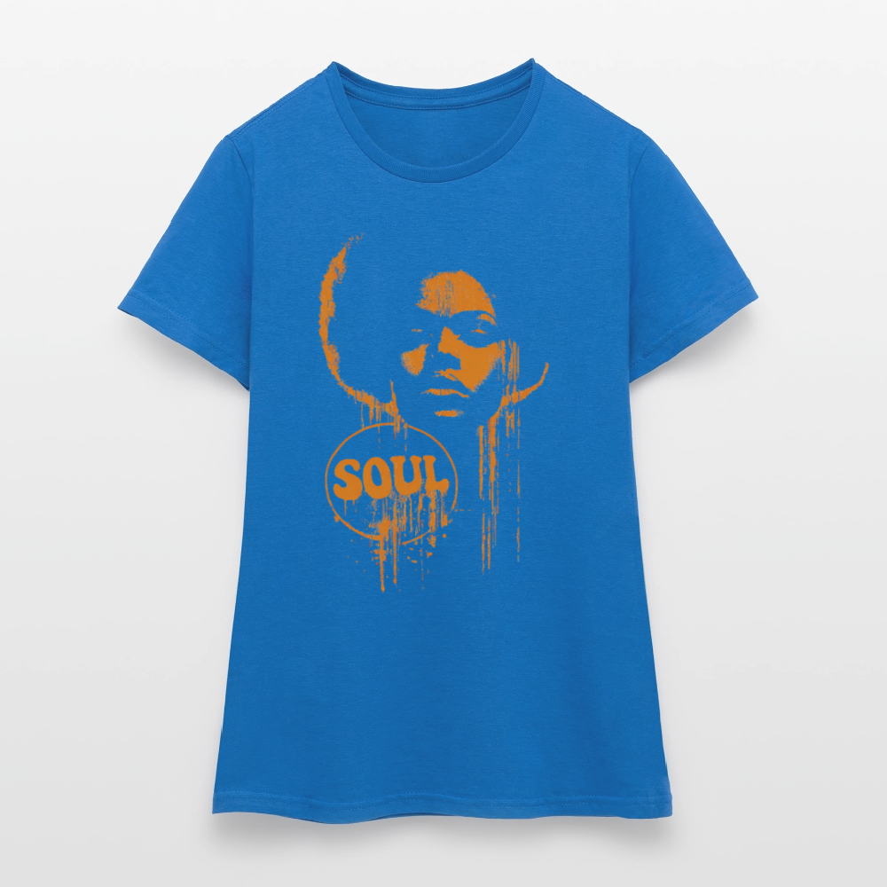 SOUL GLOW, T-shirt dam - royalblå