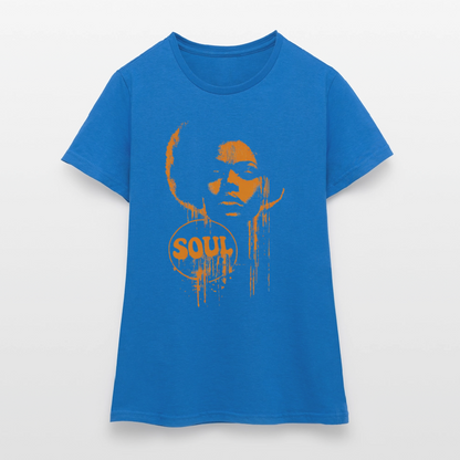 SOUL GLOW, T-shirt dam - royalblå