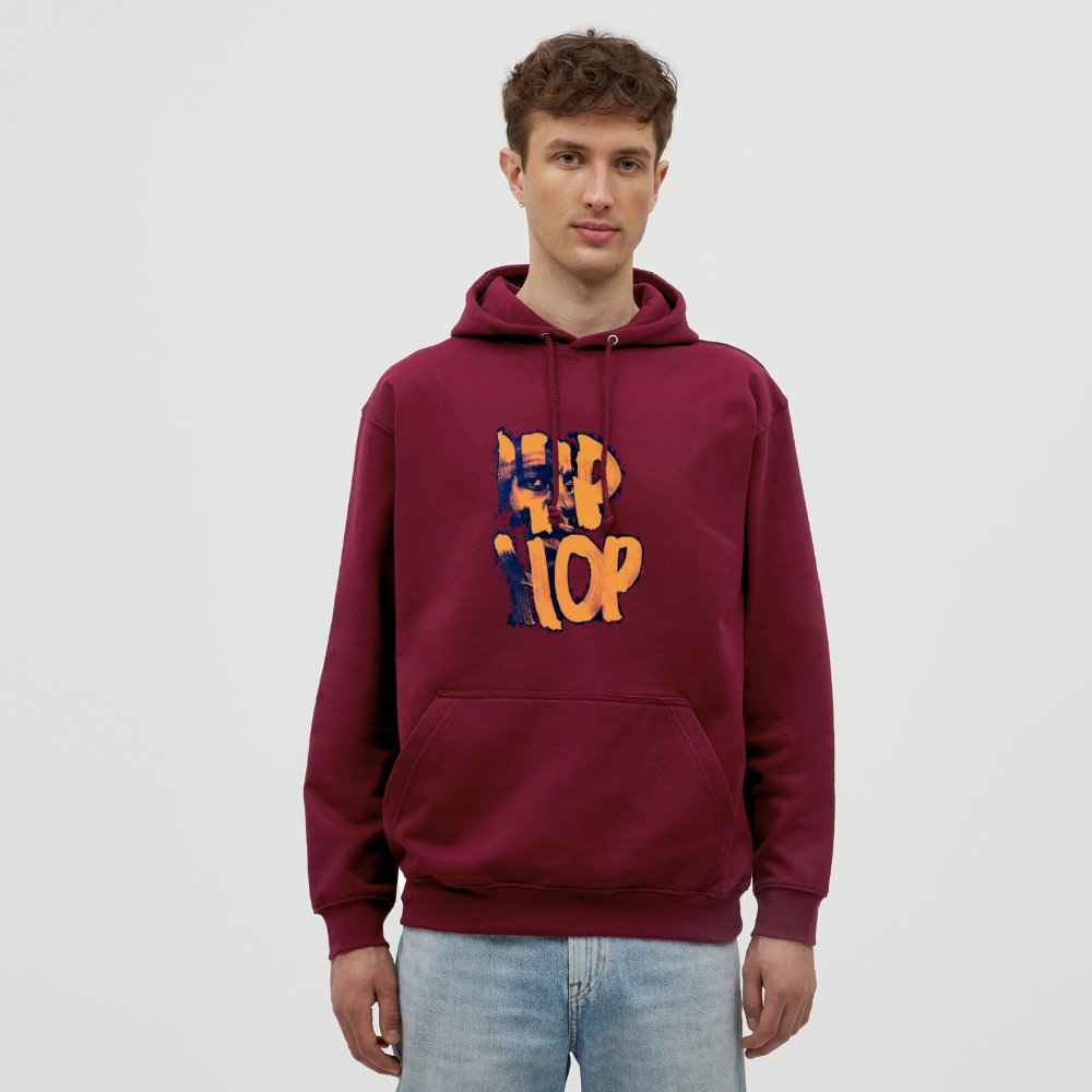 Raised on Boom Bap, Luvtröja unisex - bordeaux