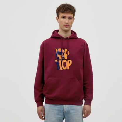 Raised on Boom Bap, Luvtröja unisex - bordeaux