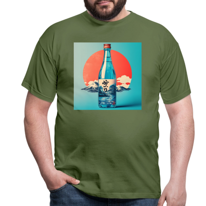 Stillhet i glas, T-shirt herr - Militärgrön