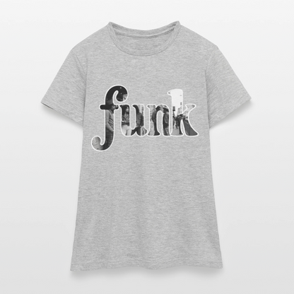 Funk Vibes, T-shirt dam - gråmelerad