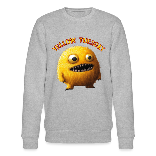 Yellow Tuesday – Funky, Not Blue, Ekologisk sweatshirt CHANGER unisex från Stanley/Stella - gråmelerad