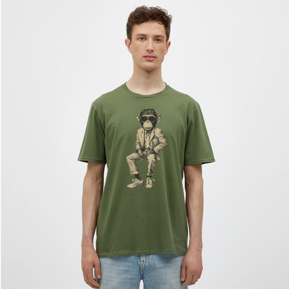 Mod Monkey, T-shirt herr - Militärgrön