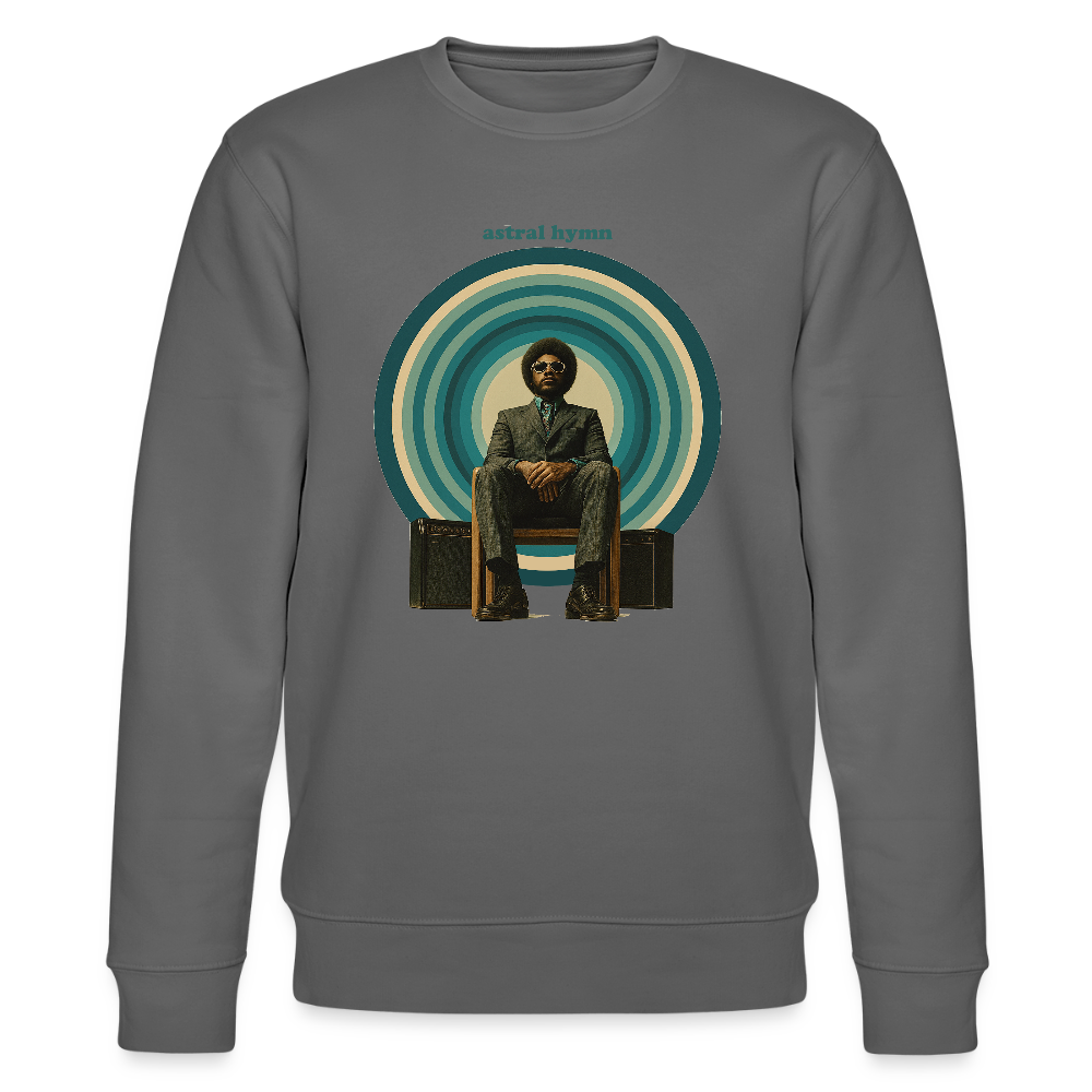 The Creator Has a Free Jazz Plan, Ekologisk sweatshirt CHANGER unisex från Stanley/Stella - kolgrå
