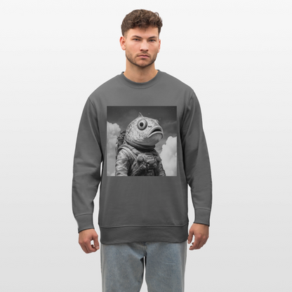 En ensam simtur i universum, Ekologisk sweatshirt CHANGER unisex från Stanley/Stella - kolgrå