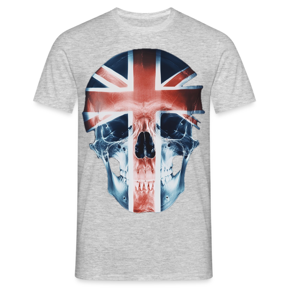 God Save the Skull, T-shirt herr - gråmelerad