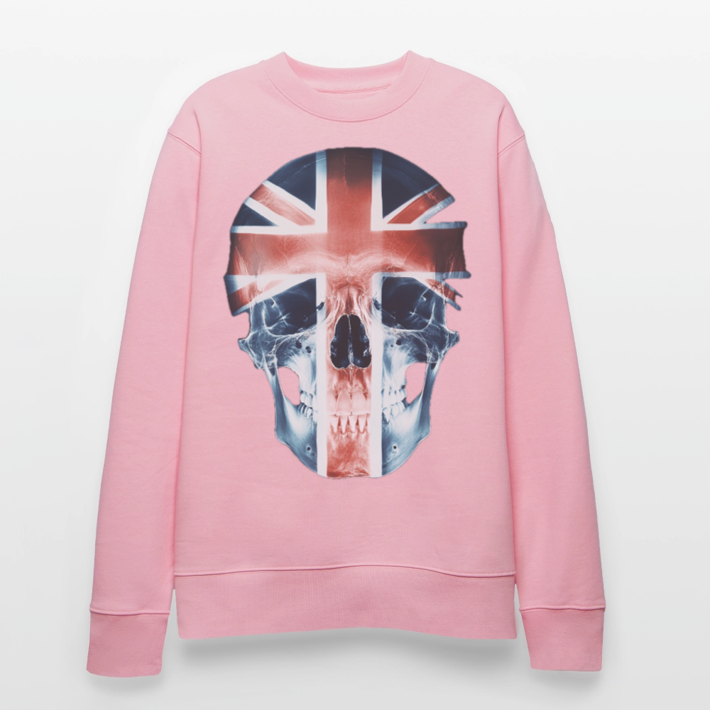 God Save the Skull, Ekologisk sweatshirt CHANGER unisex från Stanley/Stella - ljusrosa