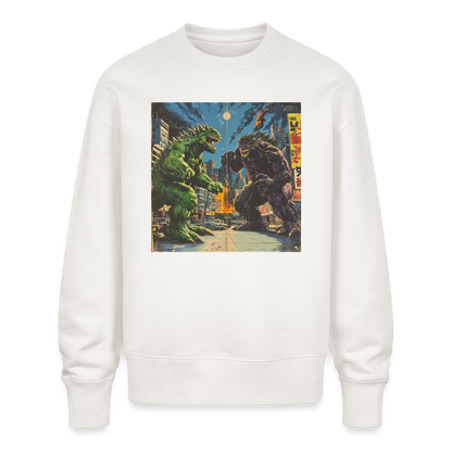Kampen vid Solnedgången, Ekologisk oversizetröja RADDER unisex från Stanley/Stella - OFF WHITE