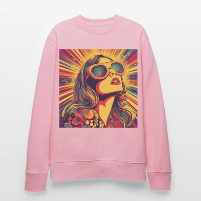 Disco Fever, Ekologisk sweatshirt CHANGER unisex från Stanley/Stella - ljusrosa