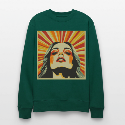 Sun Girl, Ekologisk sweatshirt CHANGER unisex från Stanley/Stella - skogsgrön