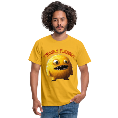 Yellow Tuesday – Funky, Not Blue, T-shirt herr - gul