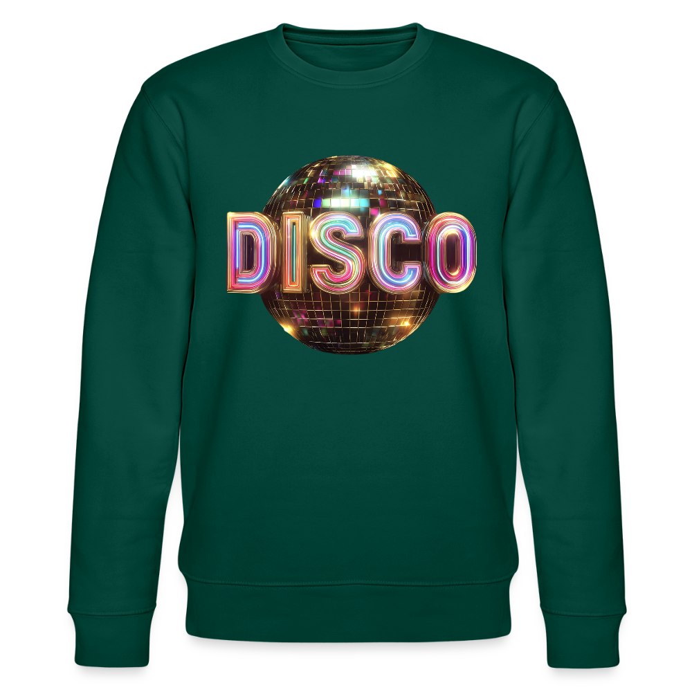 Disco Dreamscape, Ekologisk sweatshirt CHANGER unisex från Stanley/Stella - skogsgrön