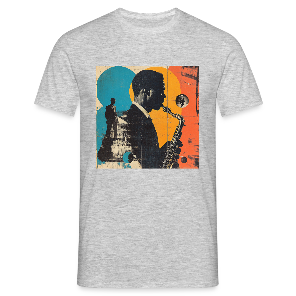 Smooth & Swinging, T-shirt herr - gråmelerad