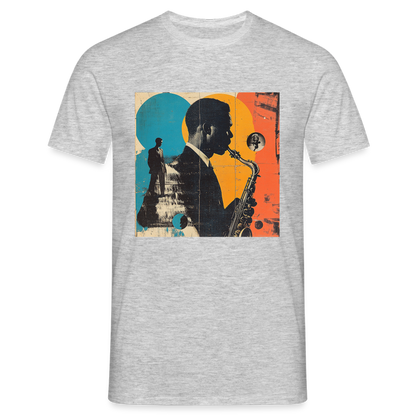 Smooth & Swinging, T-shirt herr - gråmelerad