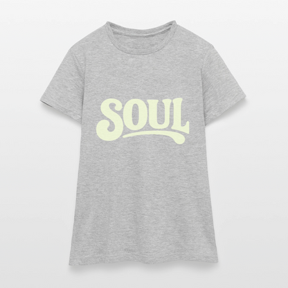 All About Soul, T-shirt dam - gråmelerad