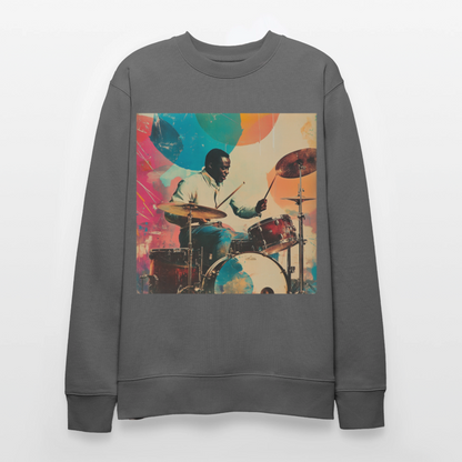 Rhythms of the Midnight Sky, Ekologisk sweatshirt CHANGER unisex från Stanley/Stella - kolgrå