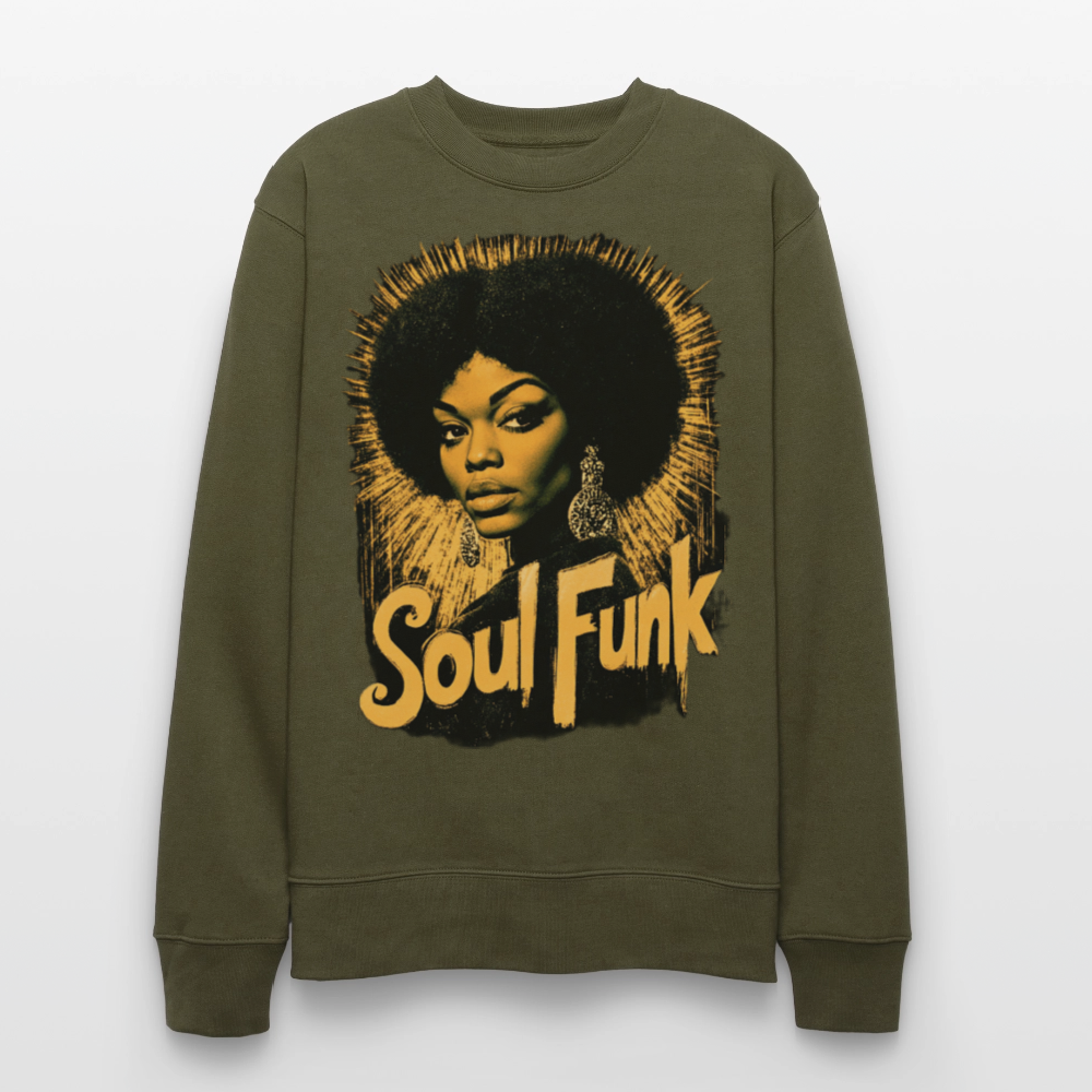 Soul Funk, Ekologisk sweatshirt CHANGER unisex från Stanley/Stella - kaki