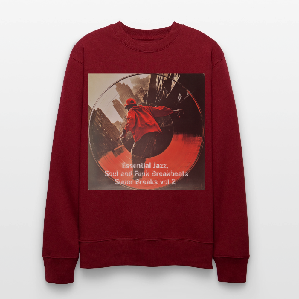 Super Breaks vol 2, Ekologisk sweatshirt CHANGER unisex från Stanley/Stella - vinröd