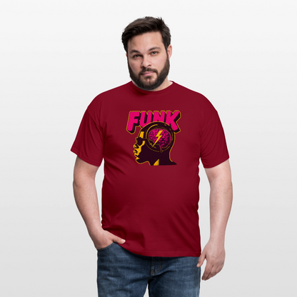 Funk Head, T-shirt herr - tegelröd