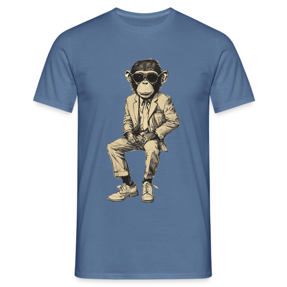 Mod Monkey, T-shirt herr - duvblå 